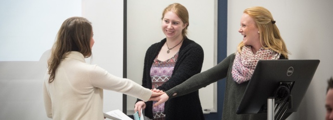 MSW students in the classroom.